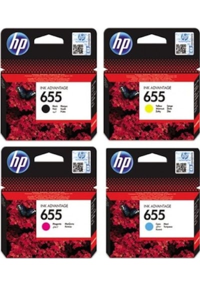 Hp 655 4'Lü Kartuş Seti C M Y Bk