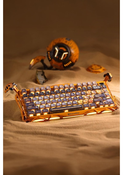 Gravastar Mercury K1 Pro Rgb Kablosuz Mekanik Gaming Klavye, Alüminyum Çerçeveli, İngilizce Q, Speci