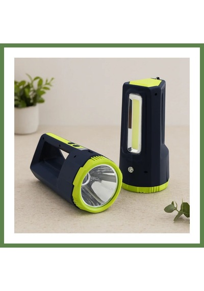 Bezos 2in1 30w/10w Cob Led Usb & Oto Şarjlı El Feneri Projektör Hb006