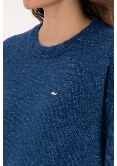 U.S. Polo Assn. Kadın Lacivert Bisiklet Yaka Kazak 50310021-VR033