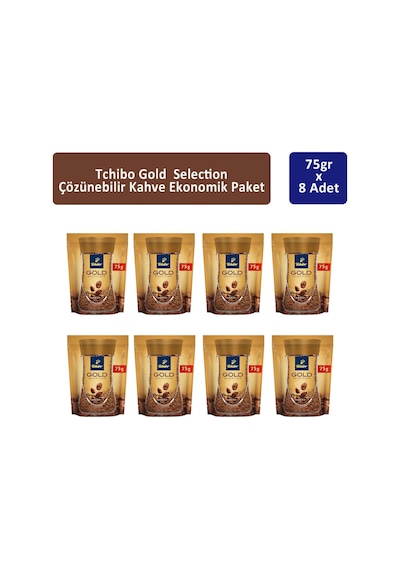 Tchibo Gold Çözünebilir Kahve 8 x 75 G