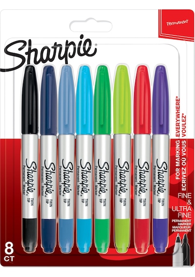 Sharpie Permanent Markör Çift Uçlu 8 Renk 2065409 Diğer