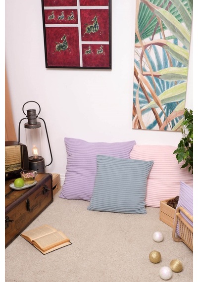 Peraluna Free Pıllow %100 Organik Pamuk Triko Yastık Kılıfı 45x45 Cm Açık Mavi - Açık Mavi