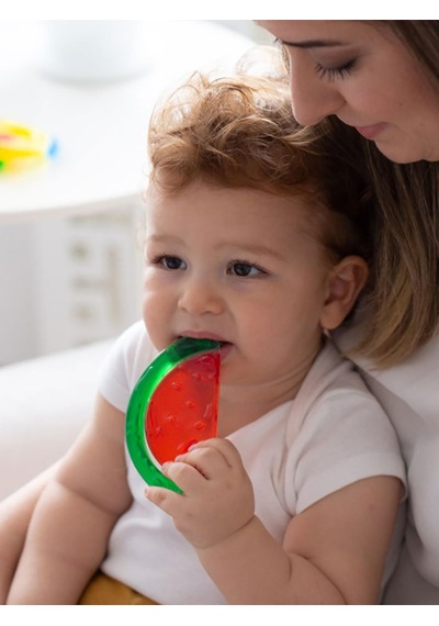 Wee Baby Sulu Diş Kaşıyıcı - Kırmızı
