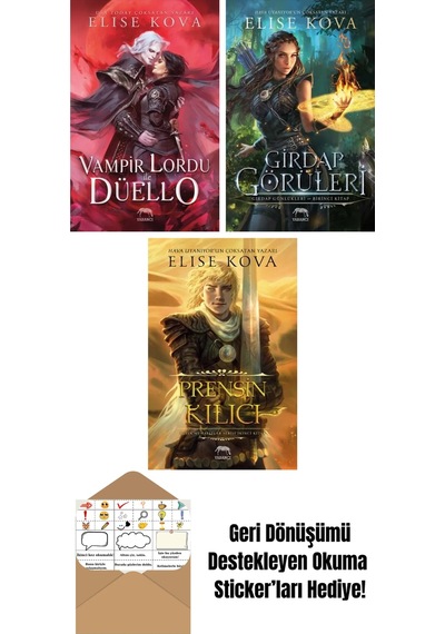 Vampir Lordu İle Düello + Girdap Görüleri Girdap Günlükleri Birinci Kitap + Prensin Kılıcı Altın Muhafızlar Serisi 2