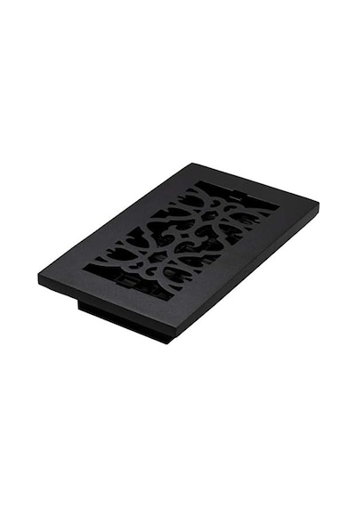 Decor Grates Ac408-blk Viktorya Dönemi Zemin Tescili, 4 X 8, Dökme Demir Siyah