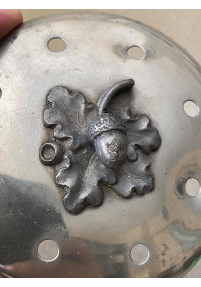 Fındık Motıflı Gümüş Kaplama Delıklı Kapak 12Cm