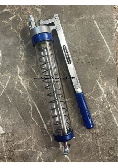 Mrs Şeffaf Gres Yağ Pompası Yüksek Basınçlı Gres Yağ Basma Pompası 600cc 5pcs