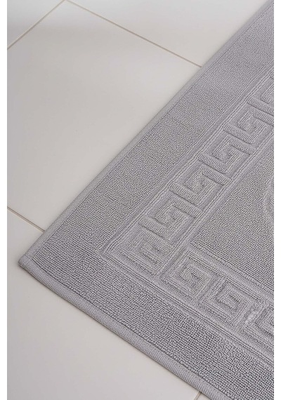 Gri Greek 2'li %100 Pamuklu Ayak Havlusu 50x70 Cm