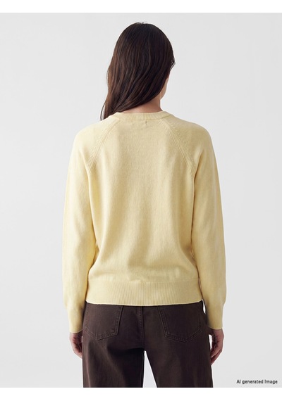 Lcw Modest Sarı Bisiklet Yaka Kadın Triko Tunik