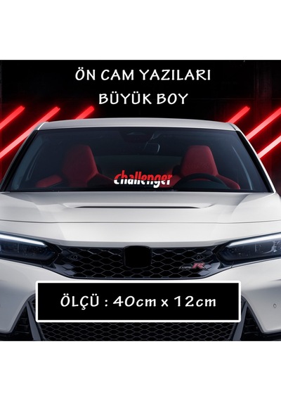 yazı oto sticker ön arka cam yazısı - tuning modifiye etiket