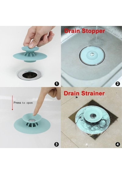 Vakumlu Lavabo Süzgeci - Tahliye Ve Durdurma Süzgeci Deri Diğer