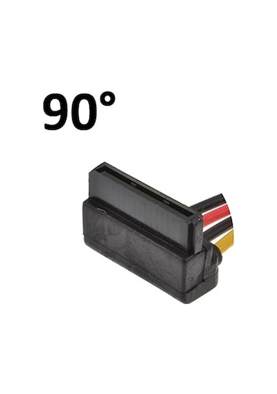 90° Sata Power Splitter Kablo 2Li - L Model-Sata Çoklayıcı Kablo