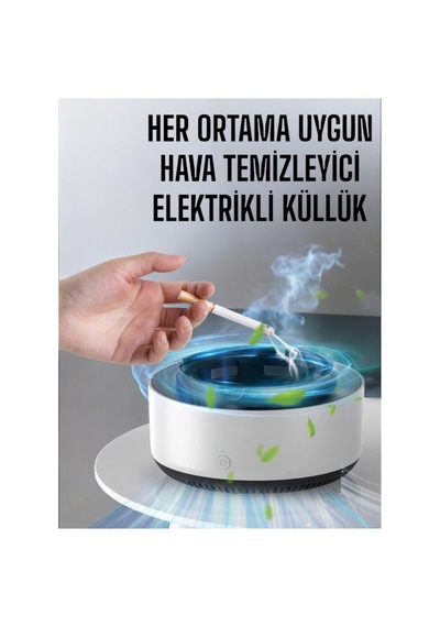 Mobgift Dumanı Ve Kokuyu Hapseden Kül Tablası, Akıllı Kokusuz Küllük, Duman Çekici Küllüğü
