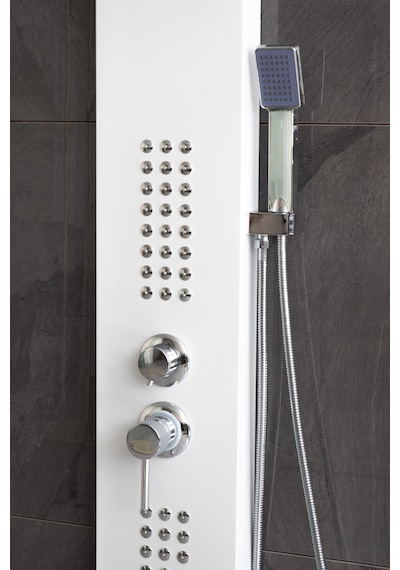Decordem Banora Infinity Lux Duş Paneli, 5 Fonksiyonlu, Beyaz