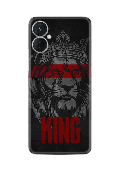 Tecno Spark 9 Pro Kılıf Resimli Desenli Silikon Platinium Series King 1894