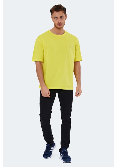 Slazenger Kaıser In Oversize Erkek Oversıze Sarı Tişört Sarı