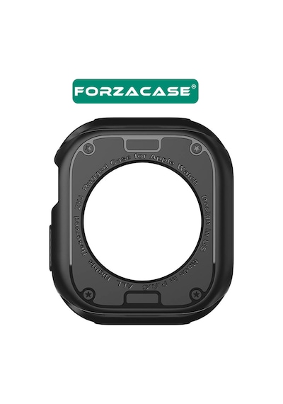 Forzacase Apple Uyumlu  Watch 10 42mm İle Önü Açık Armor Silikon Tpu Kasa Koruyucu Kılıf - Fc794 Siyah
