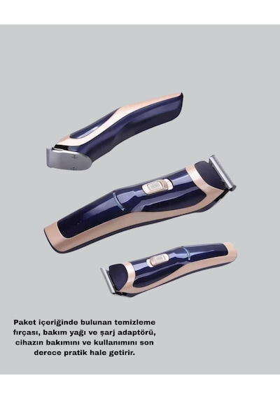 Profesyonel Şarjlı Saç Ve Sakal Kesme Makinesi Unisex, 12 Mm Ayarlanabilir Başlık 1 - 2 Saat