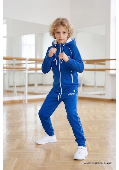 Pina Kids Erkek Çocuk Scuba Atheletic Reglan Kol Kapüşonlu Dalgıç Kumaş Eşofman Takımı Esf7028 Saks Pina Kids Erkek Çocuk Scuba Atheletic Reglan Kol Kapüşonlu Dalgıç Kumaş Eşofman Takımı Esf7028 Saks