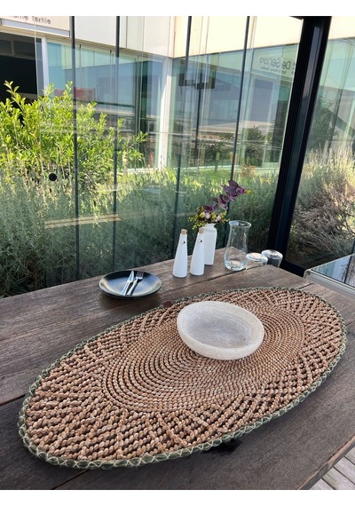 Runner - 1 Adet - 110 X 55 Cm Natural Kahverengi