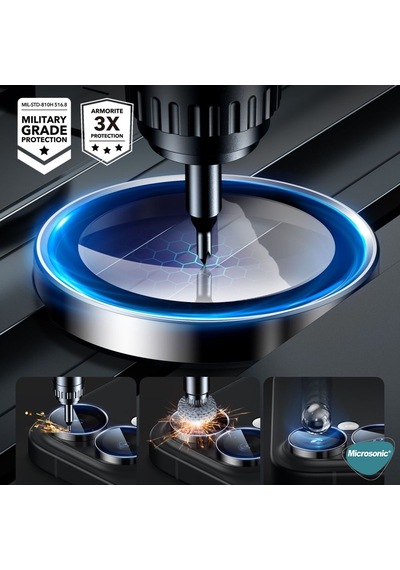 Microsonic Xiaomi Poco X8 Pro Tekli Kamera Lens Koruma Camı Siyah