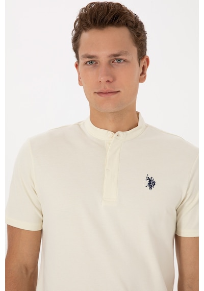 U.S. Polo Assn. Erkek Regular Fit Hakim Yaka Beyaz Tişört 50324794-VR013 U.S. Polo Assn. Erkek Regular Fit Hakim Yaka Beyaz Tişört 50324794-VR013