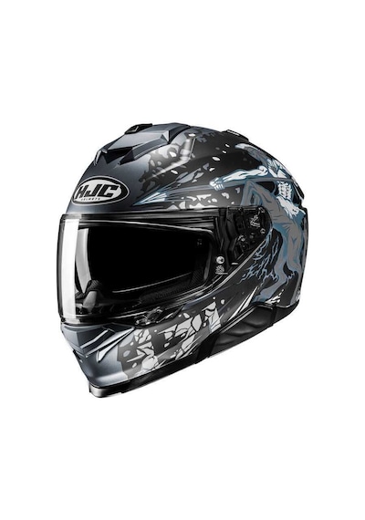 Hjc İ71 Taurus MC5SF Kapalı Motosiklet Kaskı Carbon - Mavi