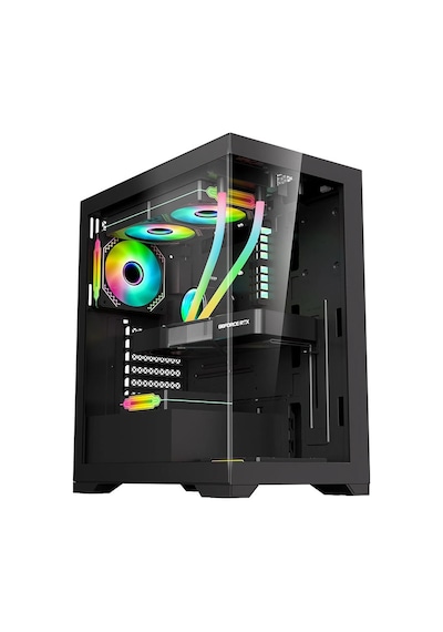 Xaser Kasa Mg210 Rgb Gaming Siyah Oyuncu Kasası Power Yok
