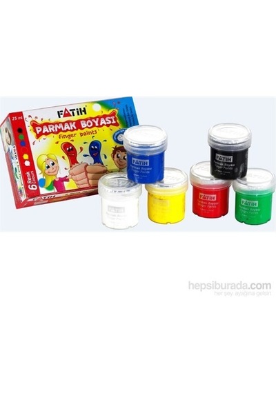Fatih 6 Renk Parmak Boyası 6 X 25 Ml