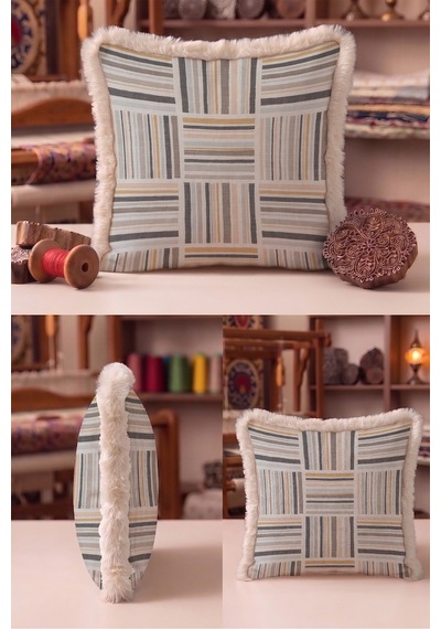 Çizgili Geometrik Saçaklı Yastık Kılıfı - Patchwork Bohem Vizon Gri Krem Püsküllü Kırlent Kılıfı Sessiz Atlas Halo Çizgili Geometrik Saçaklı Yastık Kılıfı - Patchwork Bohem Vizon Gri Krem Püsküllü Kırlent Kılıfı Sessiz Atlas Halo
