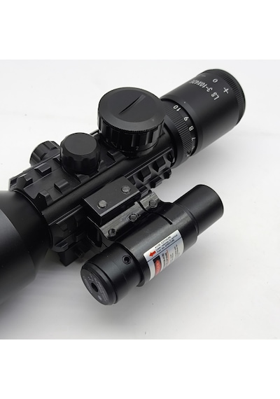 M9 Ls3-10x42e Profesyonel Optik Nişangah Seti - 3-10x Yakınlaştırma, Işıklı Mil-dot Ve Entegre İşaretleyici Modülü Siyah