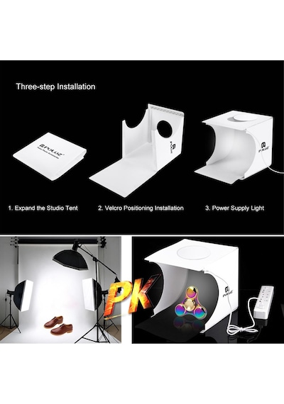Lightbox Mini Katlanır Taşınabilir Led Işıklı Fotoğraf Stüdyosu