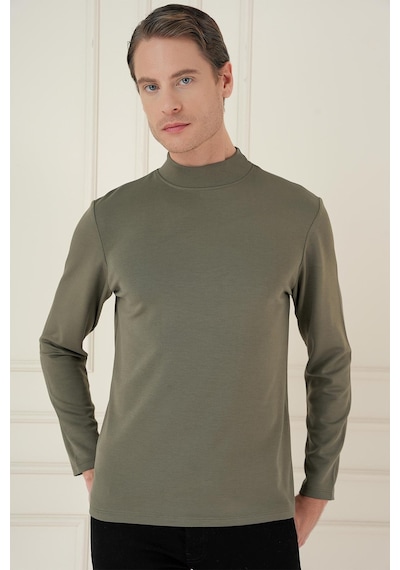 Efor Ts 894 Slim Fit Haki Spor T-shirt Haki