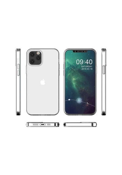 Zore Apple Uyumlu iPhone 12 Pro Kılıf İnce ve Esnek Süper Silikon