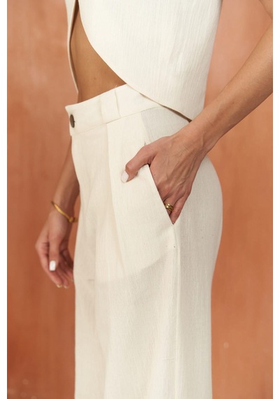 Mai Collection Mai Studios Co. Montana Natural Yelek Pantolon Takım Naturel