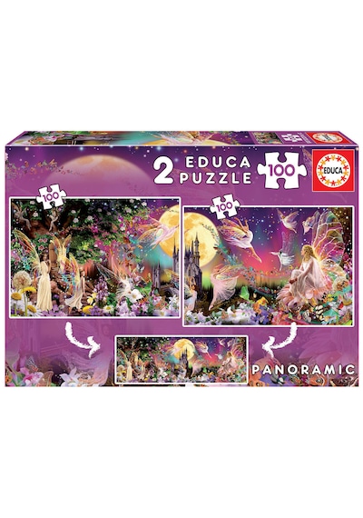 Educa 2x100 Parça Fairy Triptych Puzzle 1