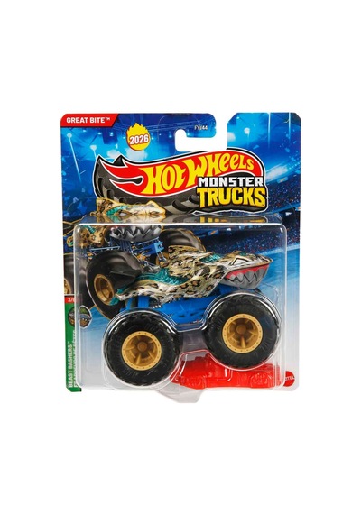 Hot Wheels Monster Trucks Canavar Kamyon Arabalar - Great Bite Çok Renkli