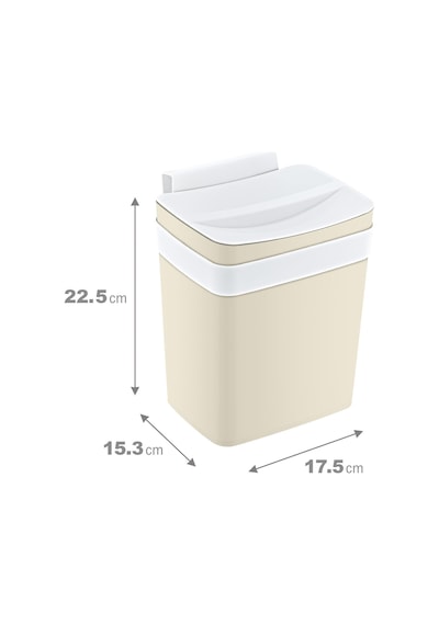 Soft Askılı Çöp Kutusu 4 Lt Latte