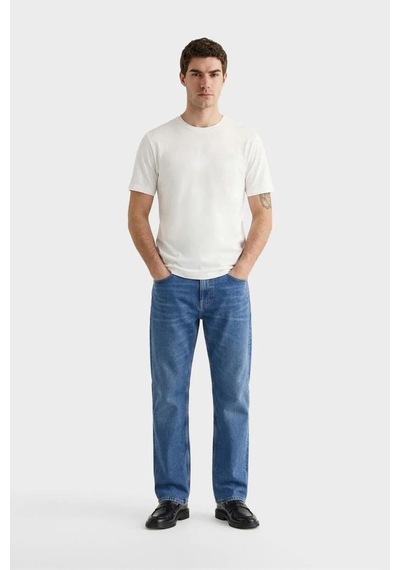 Gant Erkek Beyaz Baskılı Kısa Kollu T-shirt-14707