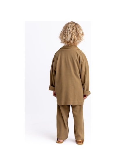 Oliven The Kid Unisex Keten Blazer Ceket Caramel Caramel
