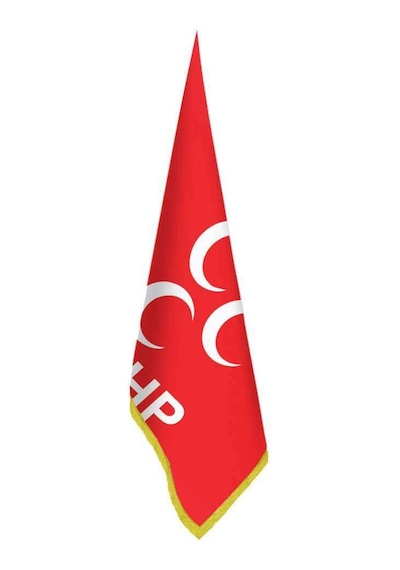 Milliyetçi Hareket Partisi Mhp Bayrağı - Ofis-makam-toplantı Odaları - Saçaklı Makam Bayrağı 1