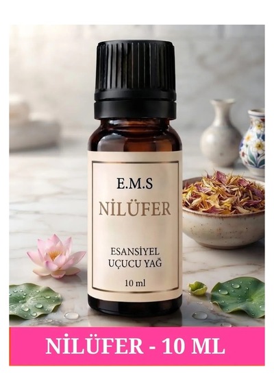 Nilüfer Esansiyel Uçucu Yağ Buhurdanlık Yağı Difüzör Esansı Oda Kokusu Esansı Mum Esansı 10 Ml.