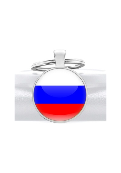 Tamgacrafts Rusya Russia Bayrağı Metal Anahtarlık Ülke Temalı Hediyelik Çok Renkli