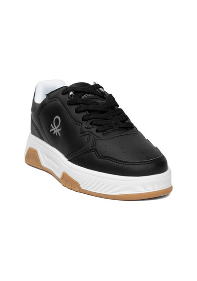 United Colors Of Benetton Benetton Bnı-11220 Kadın Klasik Sneaker Siyah - Beyaz Siyah - Beyaz