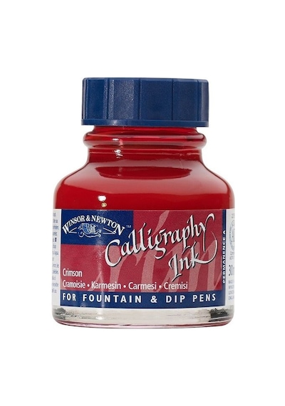 Winsor&Newton Kaligrafi Mürekkebi 30 Ml. Crımson 203 1111203