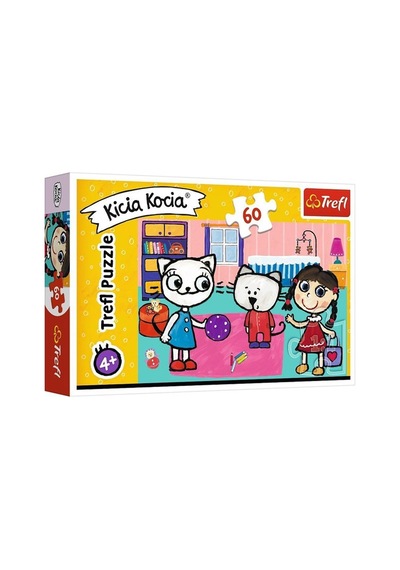 Trefl Puzzle 60 Parça Kıttykıt Wıth Frıends Kicia Kocia 33x22 Cm17343