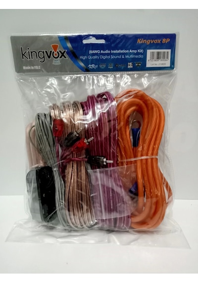 Kingvox Amfi Kablo Seti 8 Ga - Y Kablo Hediyeli Anfi Kablosu Takımı - Tam Set