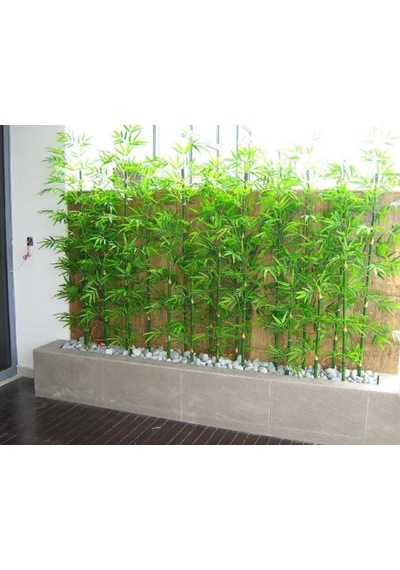Yapay Bambu Sopası 10 Yapraklı 150 Cm Yapay Çiçek Bambu Duvarı