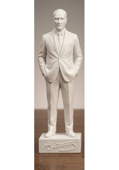Gazi Mustafa Kemal Özel Tasarım 15 Cm Atatürk Büstü Masaüstü Sergileme İçin Hediyelik